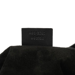 001 3767 Black Calfskin Shoulder Bag