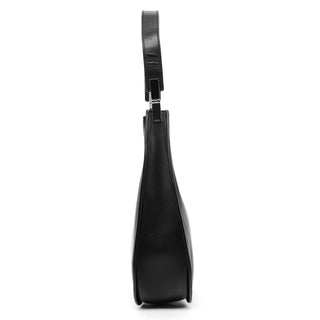 001 3767 Black Calfskin Shoulder Bag