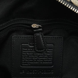 08K06 Grey Black Signature Hamptons Tote Bag