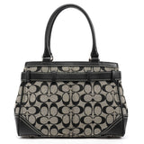 08K06 Hamptons Tote Bag aus Signature Canvas in Grau und Schwarz