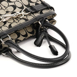 08K06 Hamptons Tote Bag aus Signature Canvas in Grau und Schwarz