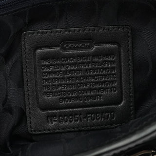 F08A70 Black Leather Hamptons Tote Bag