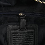 F08A70 Black Leather Hamptons Tote Bag