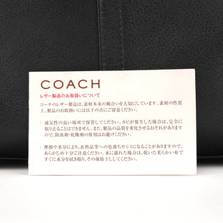 F08A70 Black Leather Hamptons Tote Bag