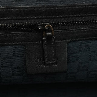 2002 Black Leather Wood Lock Bowling Bag
