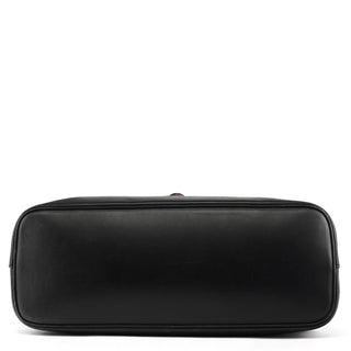 2002 Black Leather Wood Lock Bowling Bag