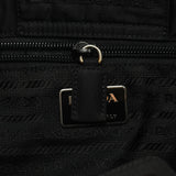 Black Tessuto Quilted Nylon Shoulder Bag