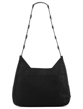 Black Tessuto Quilted Nylon Shoulder Bag