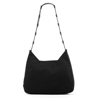 Black Tessuto Quilted Nylon Shoulder Bag