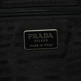 Black Tessuto Quilted Nylon Shoulder Bag