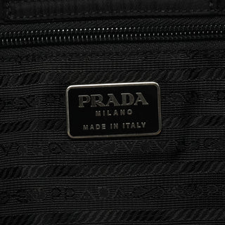 Black Tessuto Quilted Nylon Shoulder Bag