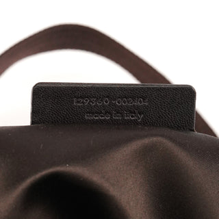 Dark Brown YSL Logo Bowling Bag