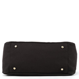 Dark Brown YSL Logo Bowling Bag
