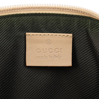 07198 Beige GG Canvas Boat Pochette