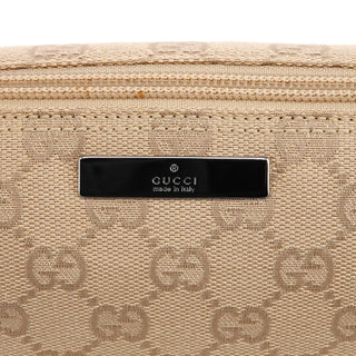 07198 Beige GG Canvas Boat Pochette