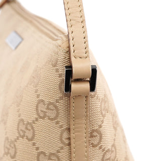 07198 Beige GG Canvas Boat Pochette