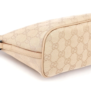 07198 Beige GG Canvas Boat Pochette