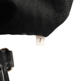 BR2672 Black Leather Calf Rocket Pocket Tote Bag