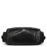 BR2672 Black Leather Calf Rocket Pocket Tote Bag