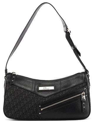 Black Trotter Monogram Shoulder Bag