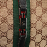 001 3766 Beige Brown GG Jackie Shoulder Bag