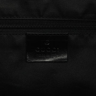 001 3380 Black GG Nylon Double Pocket Shoulder Bag