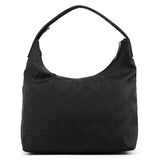001 3380 Sac porté épaule à double poche en nylon GG noir