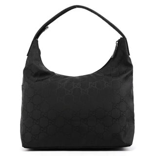 001 3380 Black GG Nylon Double Pocket Shoulder Bag