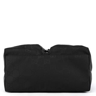 001 3380 Black GG Nylon Double Pocket Shoulder Bag