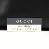 000 0531 Black Leather Bamboo Shoulder Bag
