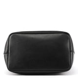 000 0531 Black Leather Bamboo Shoulder Bag