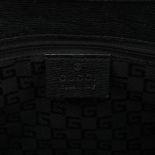 Black Leather Jackie Shoulder Bag