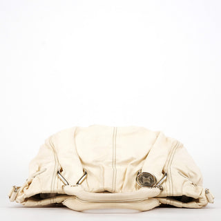 Ivory Leather Pillow 2-Way Bag