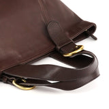 4133 Brown Leather Belt Tote Bag