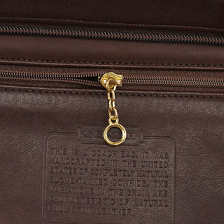 4133 Brown Leather Belt Tote Bag