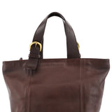 4133 Brown Leather Belt Tote Bag