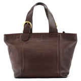 4133 Brown Leather Belt Tote Bag