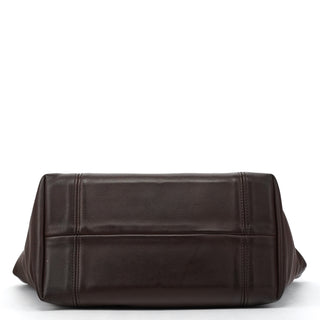 4133 Brown Leather Belt Tote Bag