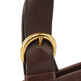 4133 Brown Leather Belt Tote Bag