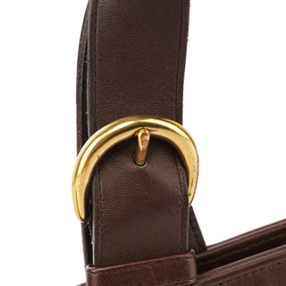 4133 Brown Leather Belt Tote Bag