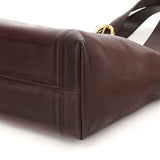 4133 Brown Leather Belt Tote Bag
