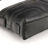 11042 Sac porté épaule Turnlock en cuir noir