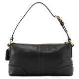 11042 Sac porté épaule Turnlock en cuir noir