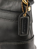 11042 Sac porté épaule Turnlock en cuir noir