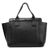 Black Leopard Calfhair Leather Alison Tote Bag