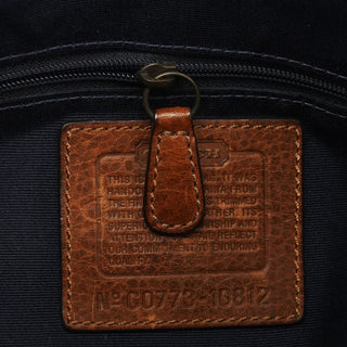 10812 Blue Denim Patchwork Shoulder Bag