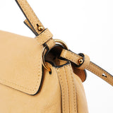 Beige Leather Elsie 2-Way Shoulder Bag