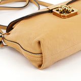 Beige Leather Elsie 2-Way Shoulder Bag