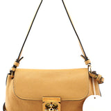 Beige Leather Elsie 2-Way Shoulder Bag