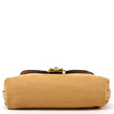 Beige Leather Elsie 2-Way Shoulder Bag
